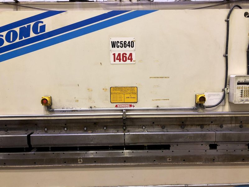 100 TON X 14' WYSONG MODEL THS100-168 HYDRAULIC PRESS BRAKE: STOCK #18666
