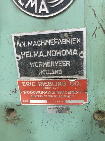 Helma CF 40 Dual Shaper Spindle Profile Copy Machine Arch Moulder