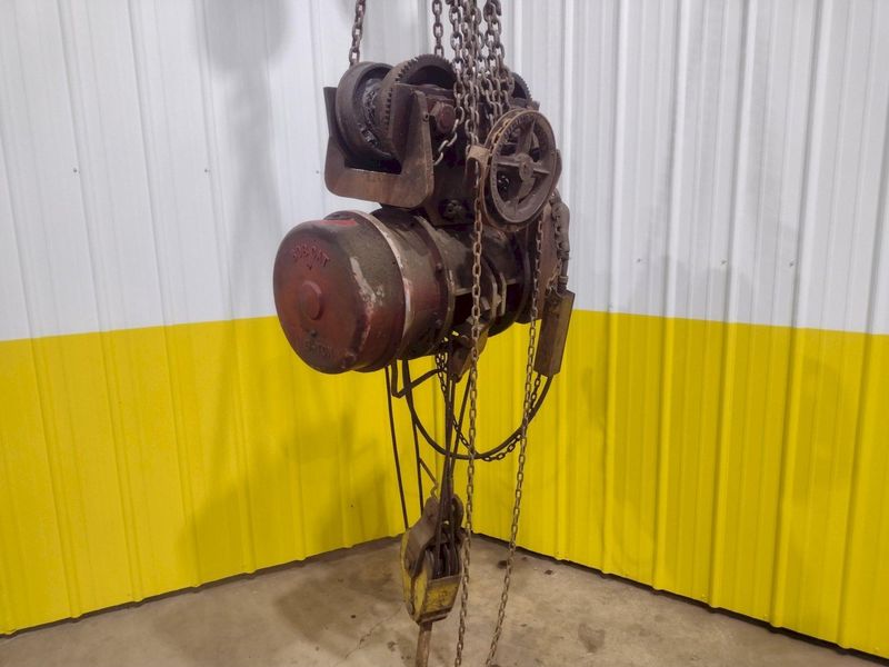 5 TON 10,000 LBS BOBCAT POWER CABLE HOIST WITH TROLLEY: STOCK #18936