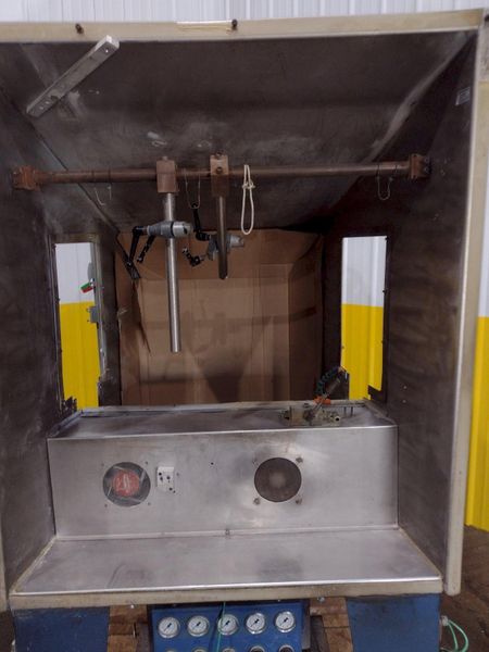 NORDSON PASS-THROUGH POWDER COATING SPRAY MACHINE: STOCK #18734
