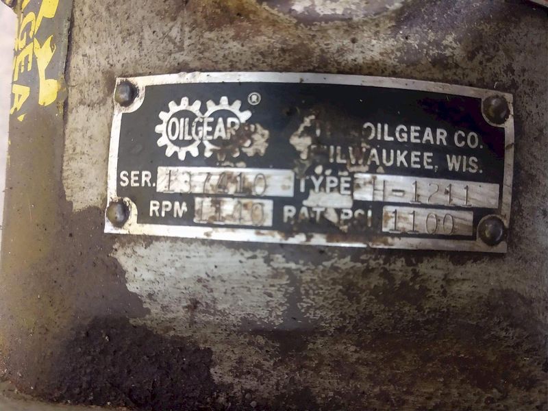 OILGEAR MODEL #H-1211 PUMP: STOCK #14606