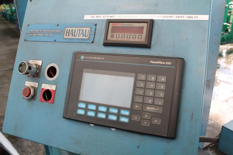 HAUTAU MODEL #CC15M DOUBLE END CHAMFER MACHINE: STOCK #10957
