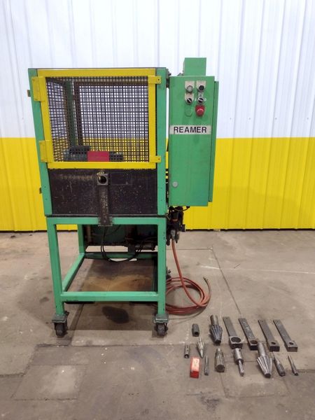 2.5" JR AUTOMATION TUBE DEBURRING & ID CHAMFERING MACHINE: STOCK #19033