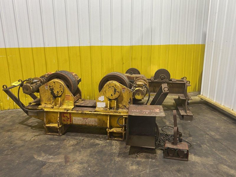 60 TON WELDWIRE MODEL #WER-60 POWERED TANK TURNING ROLLS WITH IDLER: STOCK #16906