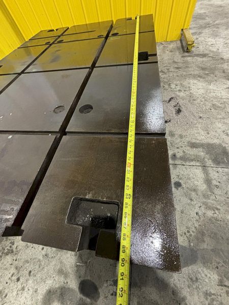 60" X 90.5" X 13" T SLOTTED FLOOR PLATE: STOCK 11835
