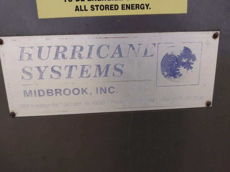 24" HURRICANE MODEL 250 2 STAGE ROTARY DRUM ELECTRIC HEAT STAINLESS STEEL PARTS WASHER: STOCK #1