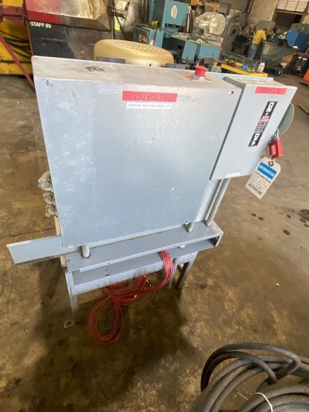 40,000 LBS X 10' X 7' LANGE-LIFT HEVI-HAUL HYDRAULIC SCISSOR LIFT TABLE WITH TILTING DECK: STOCK