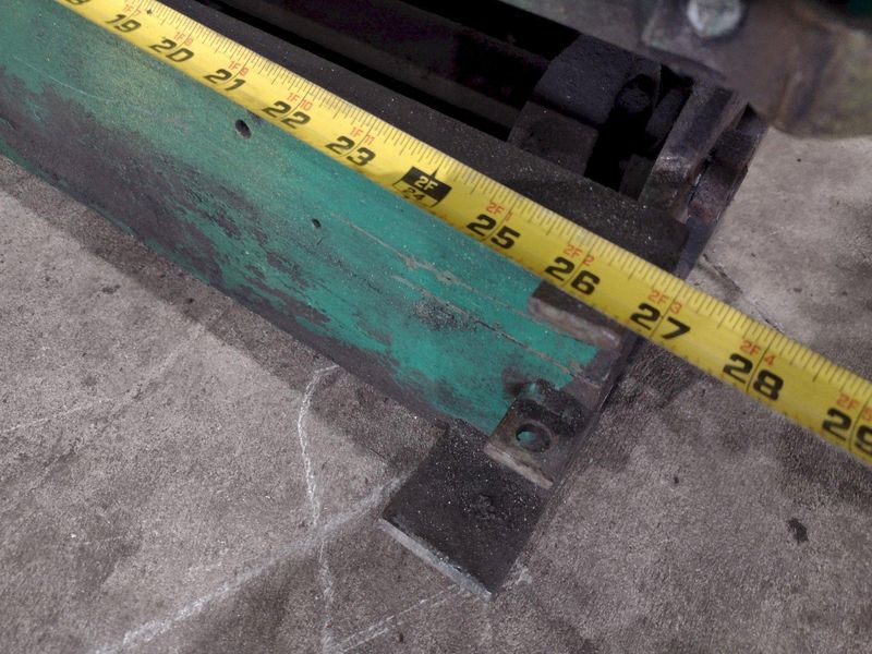 26" X 1/2 HP WILDER MOTORIZED POWER METAL SHEET SLITTER: STOCK #23412