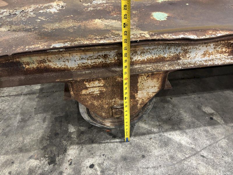 20,000 LBS (10 TON) x 120" x 60" STEEL WITH HARD TIRE TRANSFER CART CAR:  STOCK #23236