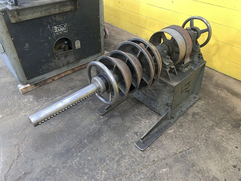 18" WIDE X 4500 LB X 3" ARBOR STANAT MODEL #S-180  SLITTING LINE: STOCK #13717