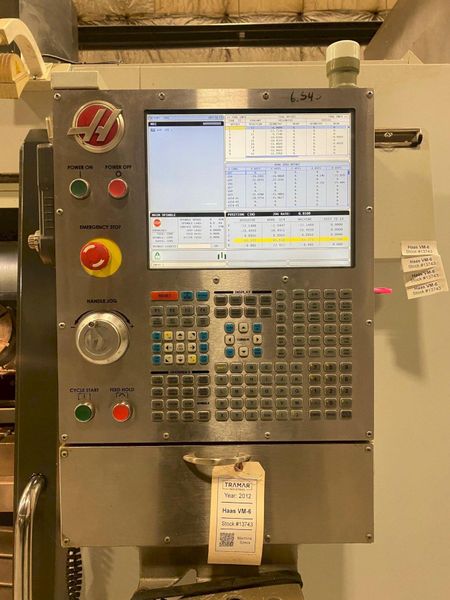 USED HAAS VM-6 64" X 28" 5-AXIS VERTICAL CNC MACHINING CENTER, Stock# 10913, Year: 2012
