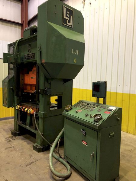 50 TON L & J MODEL #PM2-50-36-24 SSDC HIGH SPEED STAMPING PRESS 3" STROKE: STOCK #17295