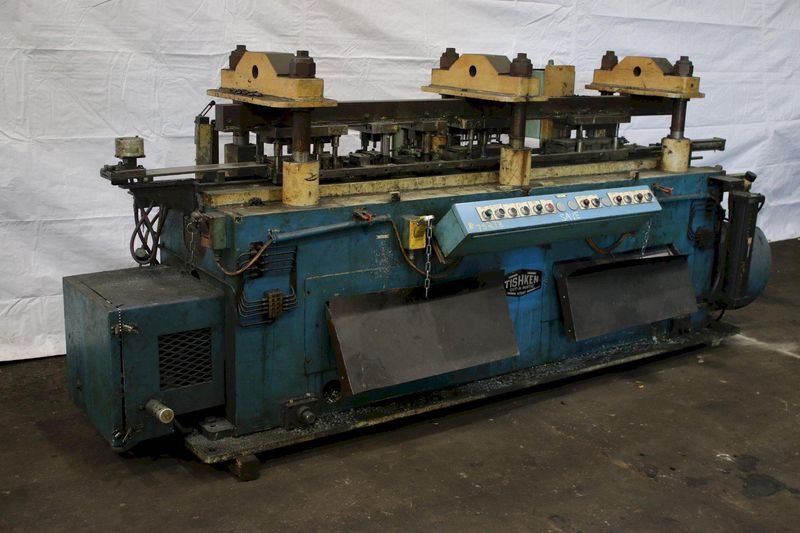 50 TON TISHKEN 3 HEADED PRE PUNCH PRESS: STOCK #75278