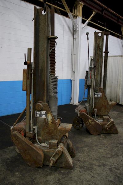 SET OF (2) 35 TON PORTABLE WHITING RAIL CAR JACK: STOCK #75655