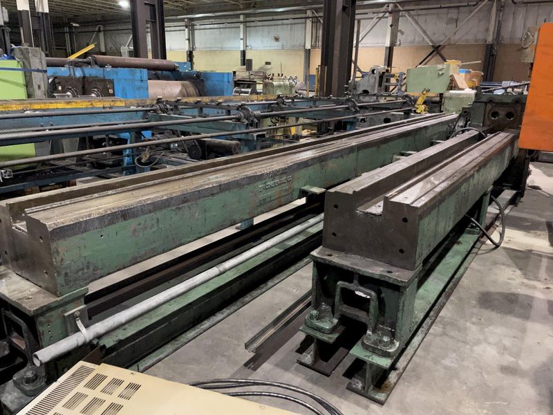 50,000 LBS x 38' VAUGHN DOUBLE PULL/ SINGLE CHAIN DRAW BENCH: STOCK #13578