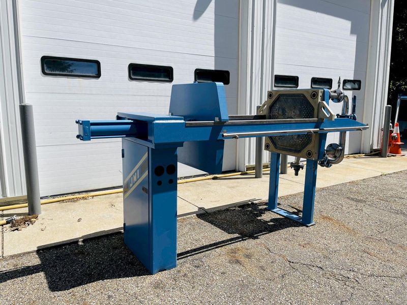 JWI J-Press, 3 Cubic Foot - 11 Plate Gasketed Hydraulic Filter Press - 630mm Plates