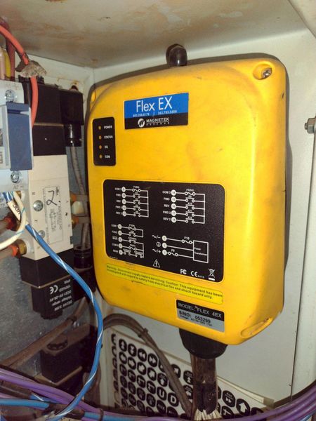 11,600 LBS RIMCO MODEL #R5-2450 ROTATOR POWERED I-BEAM ROLLOVER / ROTATOR MACHINE: STOCK #23597