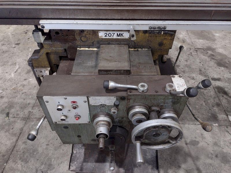 #2 CINCINNATI MODEL #207 HORIZONTAL MILL WITH VERTICAL TOOLMAKERS OVERARM: STOCK #22270
