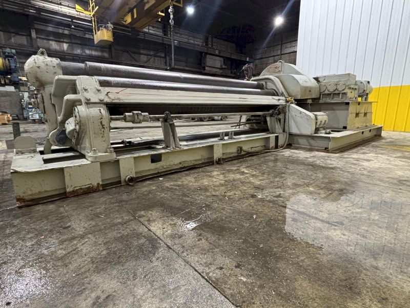 10' X 1/2" WEBB MODEL #9L-1210 3-ROLL INITIAL PINCH PLATE BENDING ROLL: STOCK #22525
