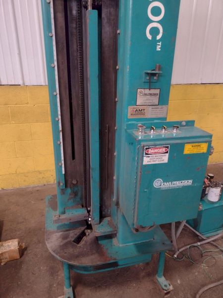 72" X 18 GA IOWA PRECISION MODEL WHISPER-LOC HYDRAULIC PITTSBURG SEAM CLOSURE MACHINE: STOCK #17