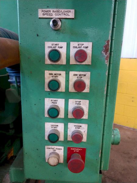 36" AEM MODEL CS360 SINGLE HEAD MULTI-DIRECTIONAL BELT GRINDER DEBURRING FINISHER: STOCK 11089