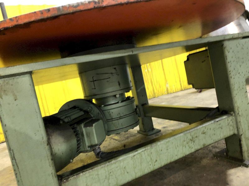 3,500 LB X 40" DYNAMIC FEEDS MODEL #PH-1000 MOTORIZED PALLET TYPE HORIZONTAL COIL REEL DECOILER: