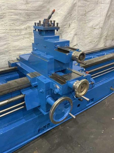 40"/56" X 160" GRUTZPE TIMEMASTER MODEL 4000/500 DOUBLE CHUCK ENGINE LATHE 5.75" HOLE: STOCK 114