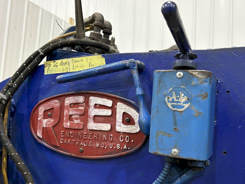 3/8" REED WEBB MODEL #M4 OFFSET FORMING ROLLS W/ SUPPORT TANK ROLLS: STOCK #22060