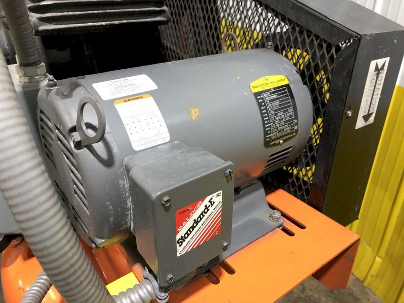 7.5 HP DEVAIR MODEL #TASV-5052-S 175 PSI VERTICAL AIR COMPRESSOR WITH AIR TAK 20 SCFM AIR DRYER: