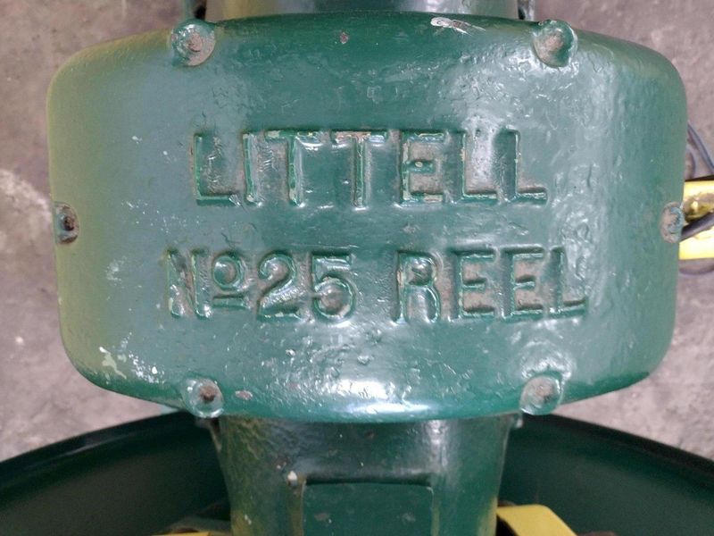 2500 LBS  x 18" LITTELL MODEL #25 PULL OFF COIL REEL UNCOILER: STOCK #16503