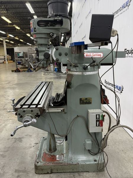 Well-Setting 9″ x 49″ Vertical Milling Machine w/ Enco DRO