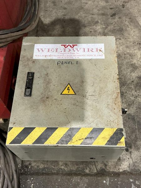 300 TON X 120" DIAMETER WELDWIRE MODEL #CAS-150 TRACK MOUNTED POWERED TANK TURNING ROLLS, 1 DRIV