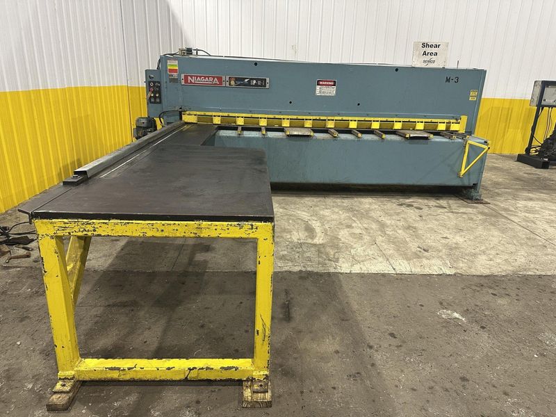12' X 1/4" NIAGARA MODEL #SP-12-1/4 HYDRAULIC SHEAR: STOCK #22385