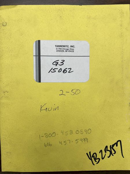 36" TANNEWITZ MODEL #G-3 VERTICAL BAND SAW: STOCK #23157