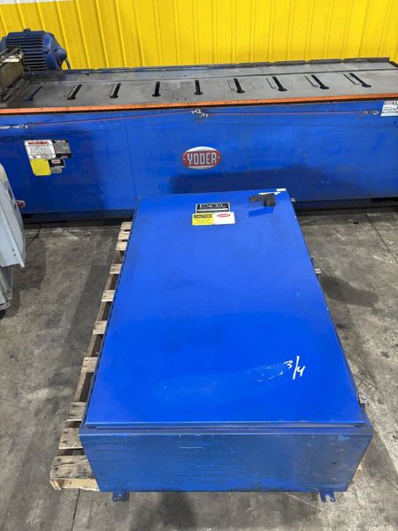 9 STAND YODER MODEL M1-1/2 ROLLFORMER BASE WITH ELECTRICS / MAGNETEK GPD-515 DRIVE: STOCK #23428