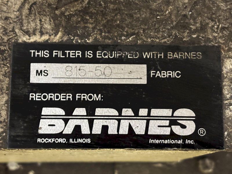 40 GPM BARNES MODEL RMP-25 COMBINATION MAGNETIC SEPERATOR & FABRIC COOLANT FILTERING SYSTEM: STO