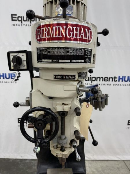 Birmingham BPS-1642 9″ x 42″ Vertical Milling Machine w/ Power Feed, Machinist Vise