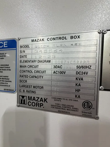 Mazak Quick Turn 450