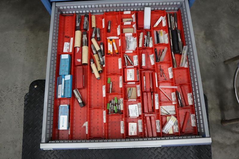 Lista HD Tool Cabinet - 11 Drawer - LOADED with Cutting Tools - A LOT OF CARBIDE- Auction Item