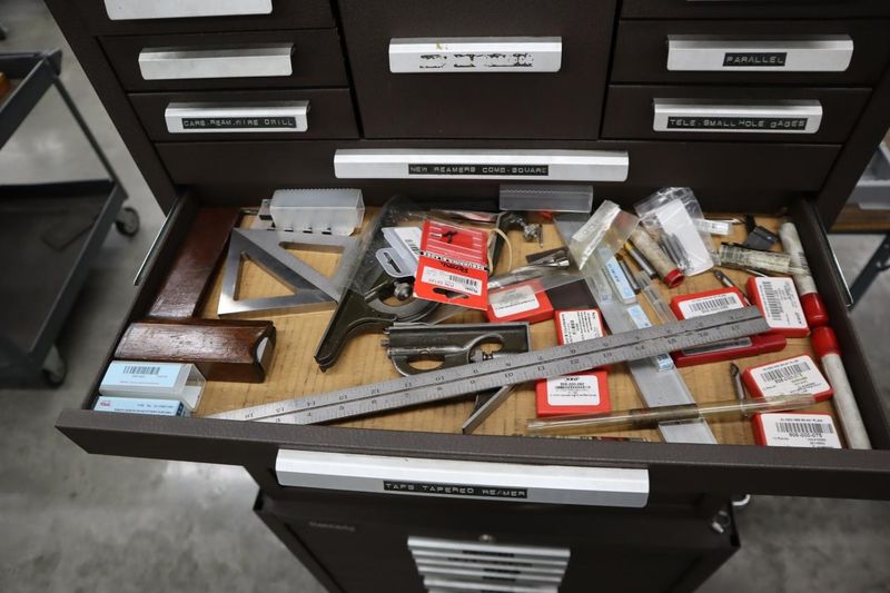Kennedy 3-Tier Portable Tool Cabinet with Contents: Assorted Cutting Tools and More- Auction Item
