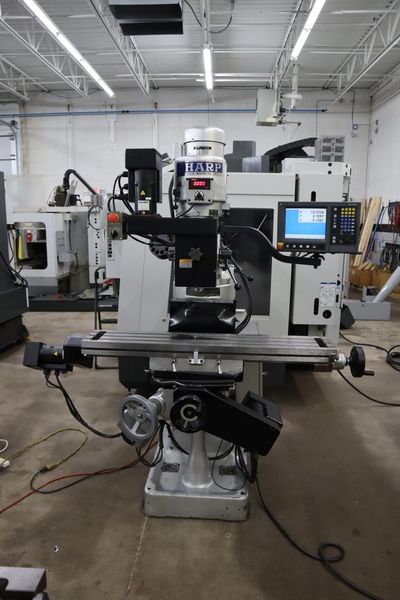 Sharp LMV-50/DVS 3-Axis CNC Vertical Knee Mill, Acu-Rite MILLPWR CNC Control, Electronic Variable Speed Drive