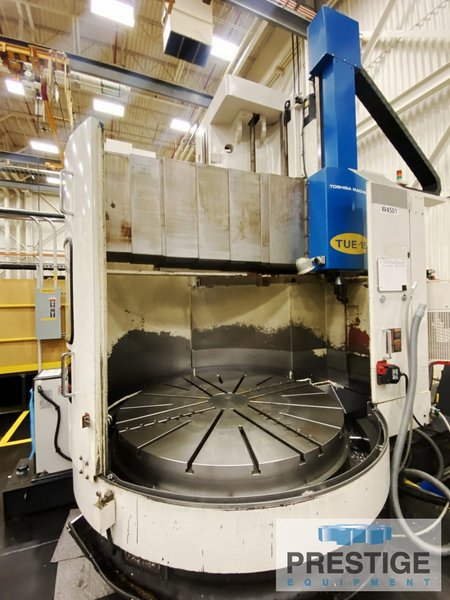 Toshiba TUE-15, 59" Table, 70" Swing, Fanuc Oi-TC, Ram with 12 Sta. ATC, 60 HP, Chip Conveyor, 2006, #43441