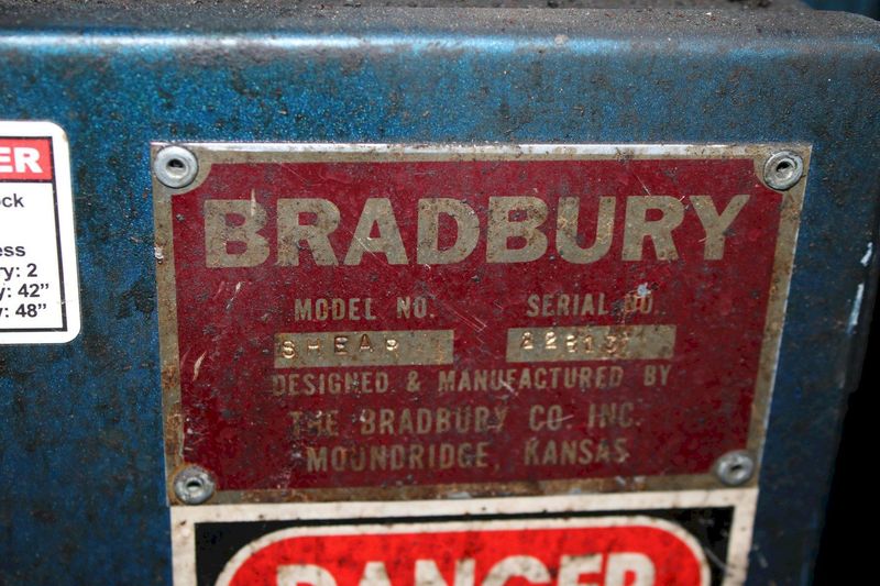 54' BRADBURY HYDRAULIC SHEAR WITH PREPUNCH: STOCK #71627