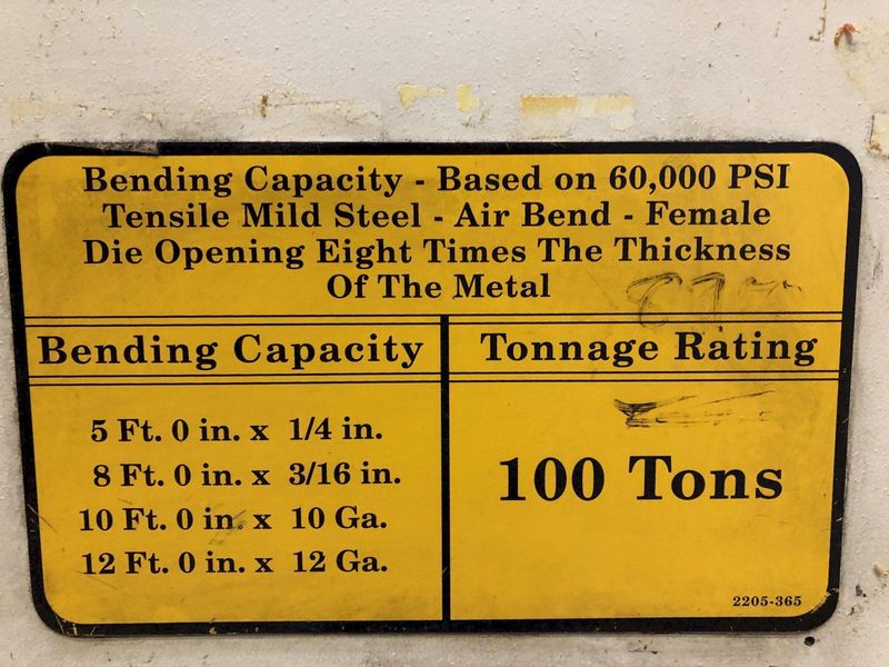 100 TON X 14' WYSONG MODEL THS100-168 HYDRAULIC PRESS BRAKE: STOCK #18666