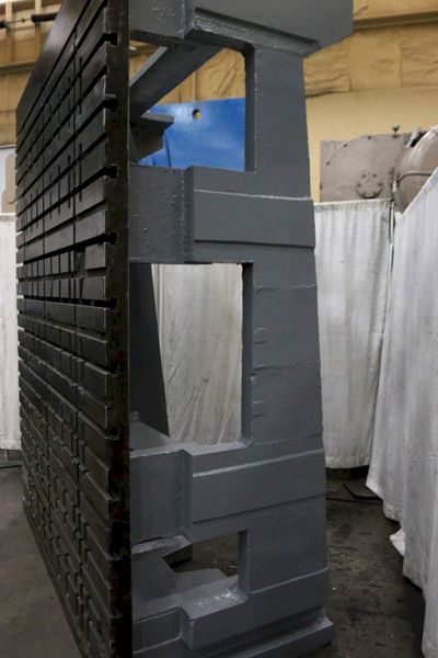 90' WIDE x 120' HIGH T-SLOTTED ANGLE PLATE: STOCK #69283