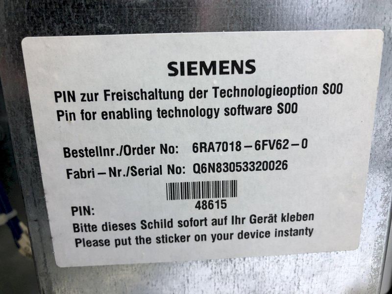 SIEMENS SIMOREG 6RA7018-6FV62-0-Z DC-CONVERTER: STOCK #18077