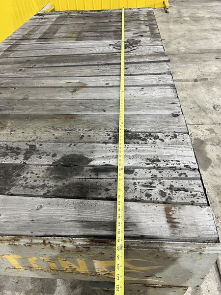 20 TON X 60" X 120" RAIL MOUNTED HEAVY DUTY TRANSFER CART: STOCK #14599