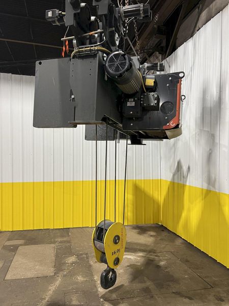 17.5 TON (2014) KONE-CRANES MODEL #CXT60410160P75GGN0S SINGLE GIRDER OVERHEAD CRANE HOIST & TROL