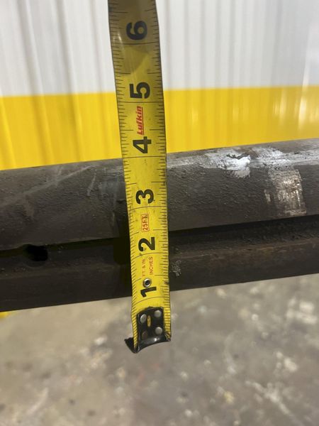 4" DIAMETER X 105" LONG BORING BAR WITH MORSE TAPER: STOCK #20650