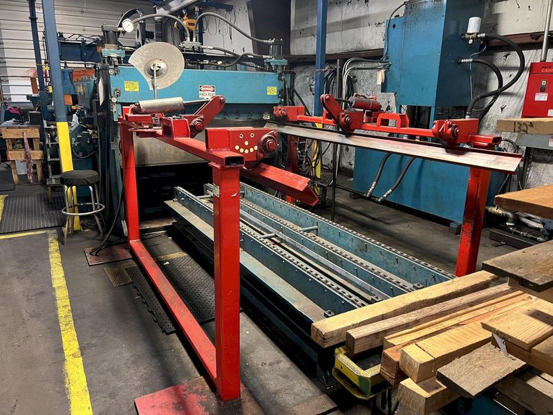 72" X .135" RBI (RED BUD INDUSTRIES) MODEL #SM6-72 AUTOMATIC CUT-TO-LENGTH (CTL) BLANKING LINE: